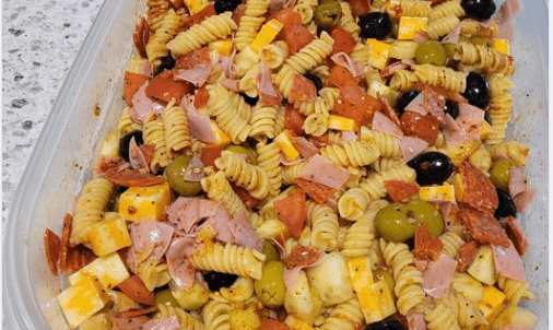 Whipped up some Pasta Salad to go with tonight’s supper