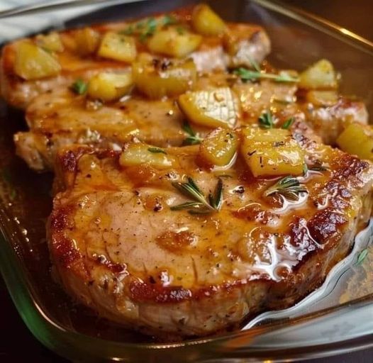 Apple-Glazed Pork Chops