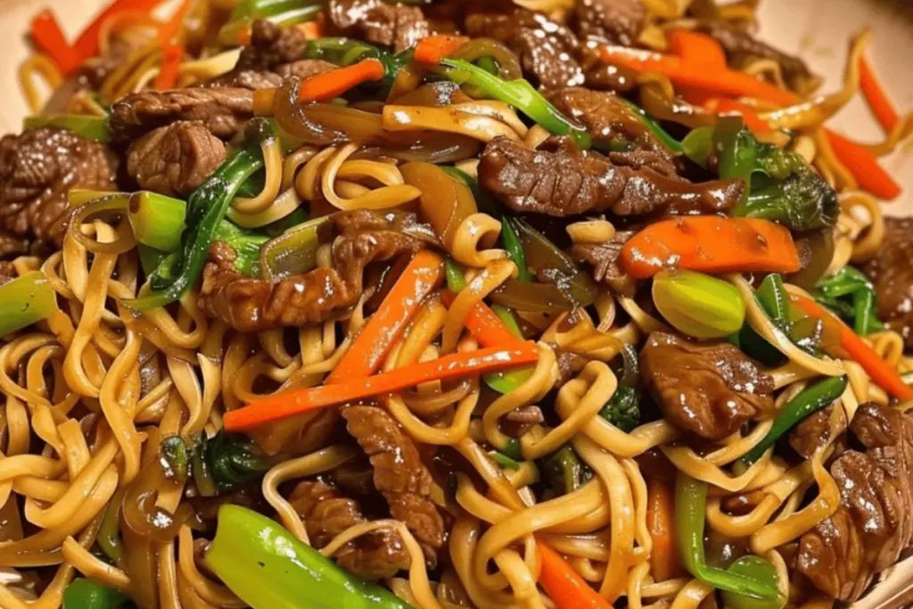 Homemade Beef Lo Mein