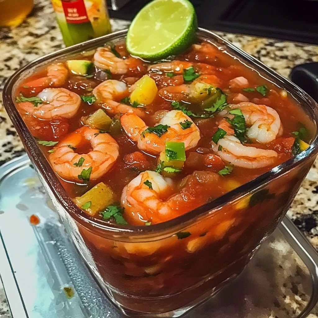 Authentic Mexican Shrimp Cocktail (Coctel de Camarón)