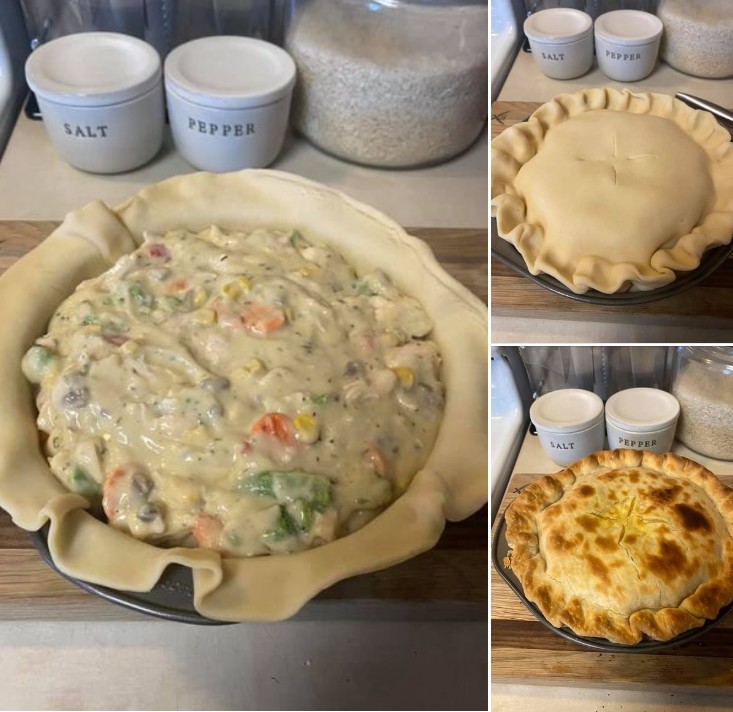 Easy peasy chicken pot pie