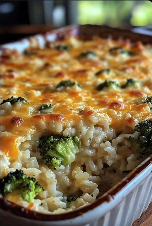 Cheesy Broccoli Rice Casserole