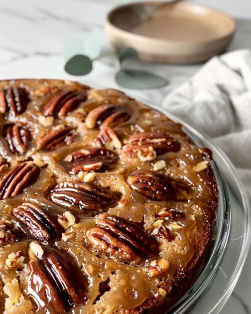 Pecan Upside Down Cake