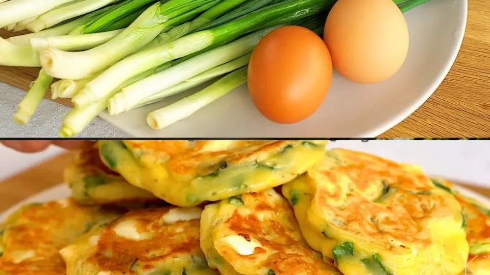 Boiled Egg and Spring Onion Flatbreads with Yogurt Sauce