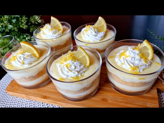 Lemon Cream with Biscuits: A Fresh and Tasty Dessert