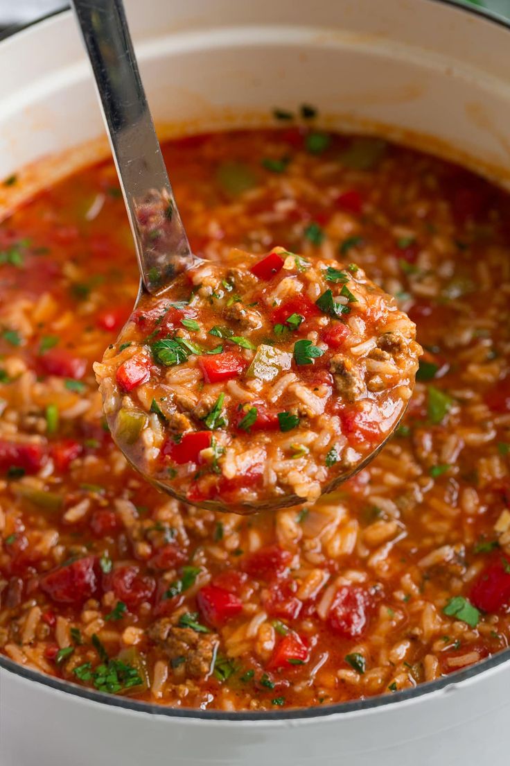 Healthy Stuffed Pepper Soup