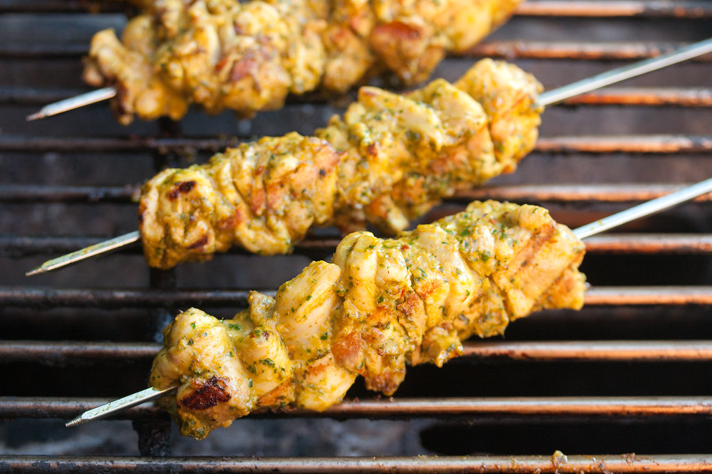 Bang Bang Chicken Skewers