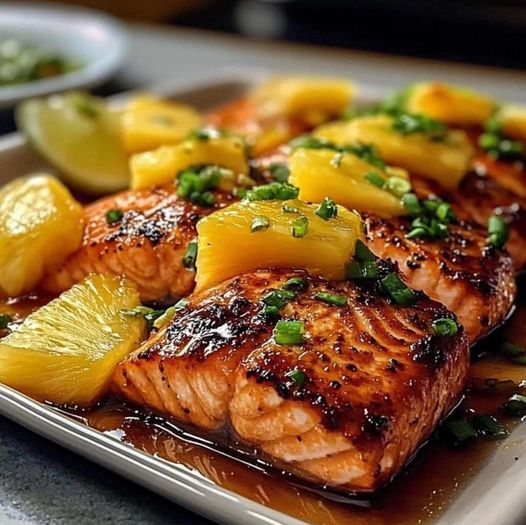 Tropical Glazed Salmon Delight