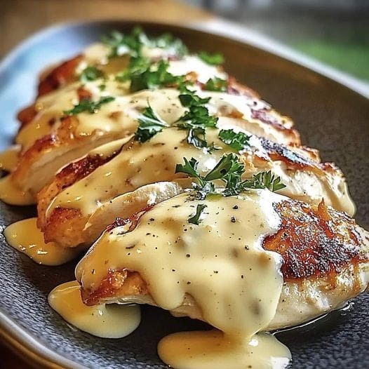 Zesty Baked Caesar Chicken with Parmesan Glaze