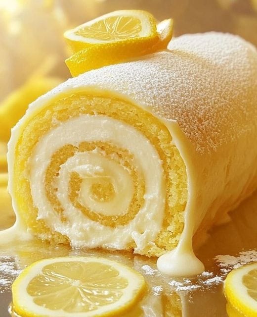 Lemon Cream Swiss Roll