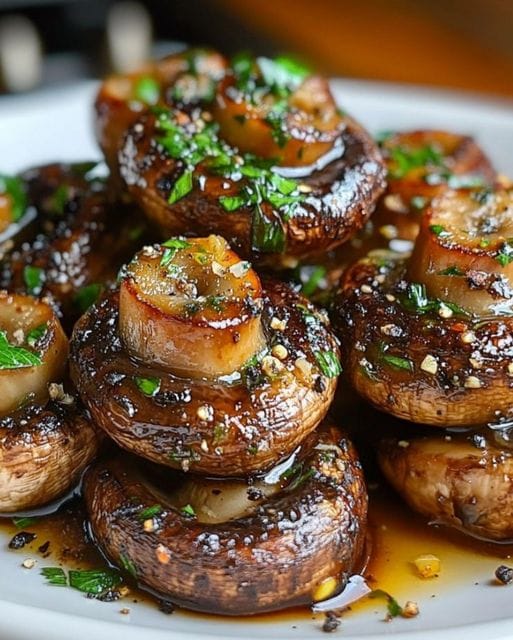 Steakhouse Garlic Butter Mushrooms