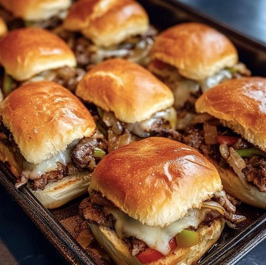 Philly Cheesesteak Sliders