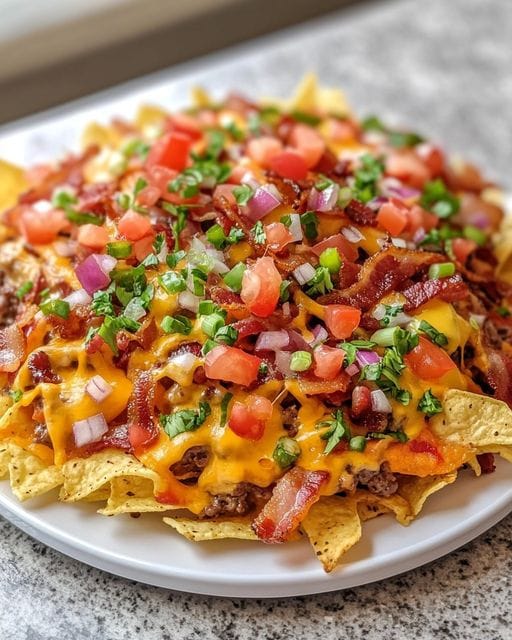 LOADED CHEESEBURGER NACHOS