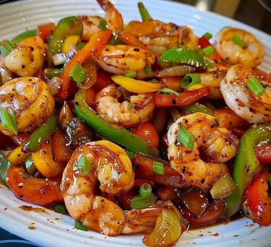 Shrimp and Pepper Stir-Fry