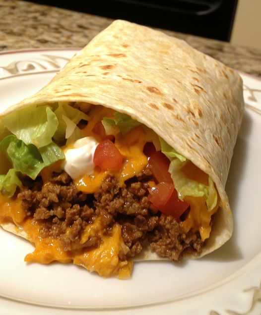 Nacho Cheese Beef Wrap