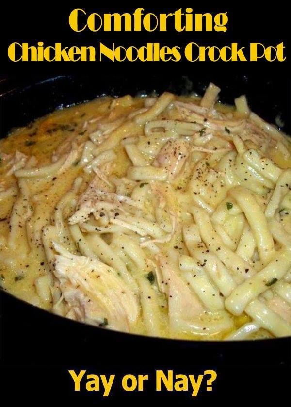 Comforting Chicken & Noodles Crock Pot