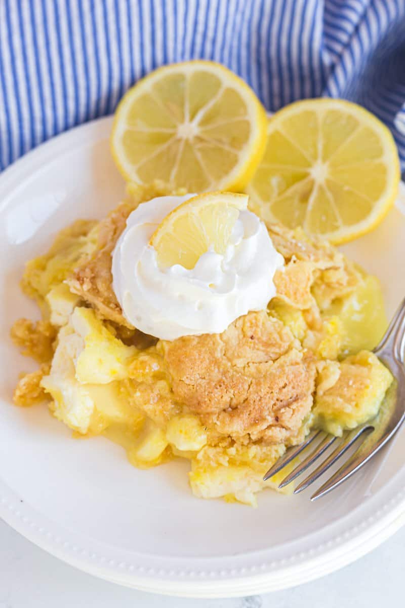 Lemon Cream Cheese Dump Cake