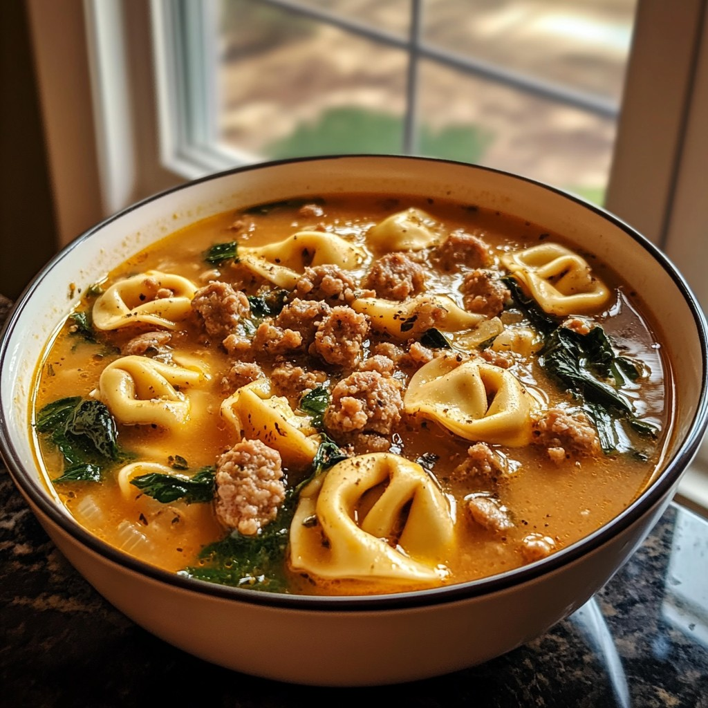 Sausage Tortellini Soup: A Hearty and Flavorful Delight