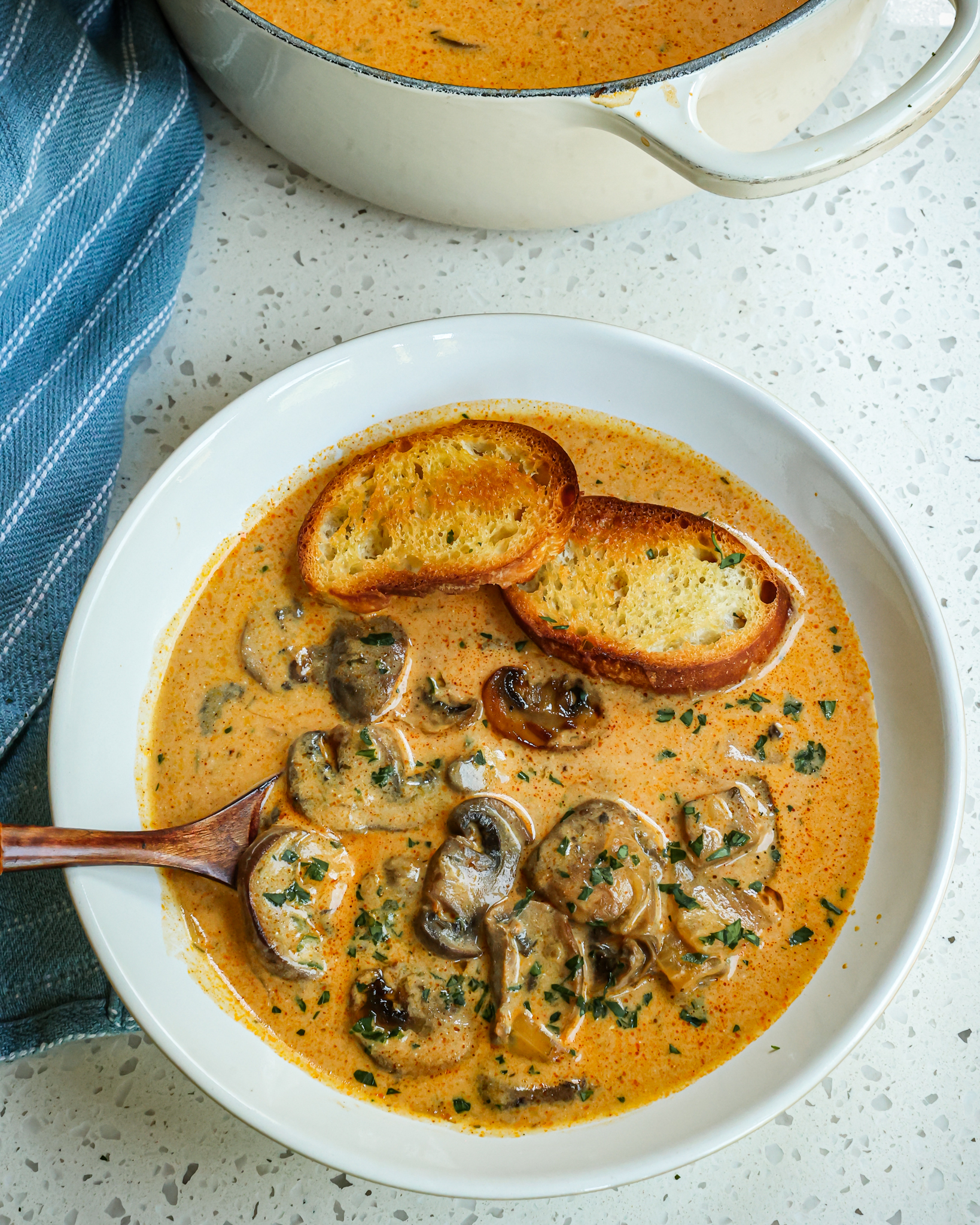 Creamy Hungarian Mushroom Soup